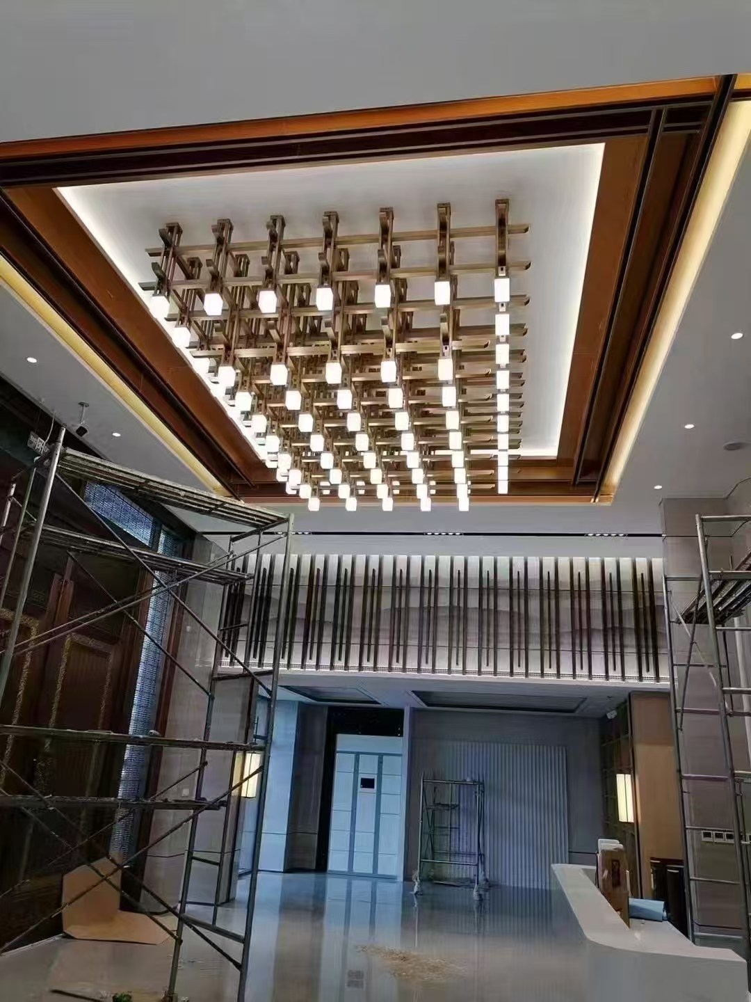 Hanging Chandelier Hotel Lobby Decorative Lighting Oversize Large Pendant Lamp