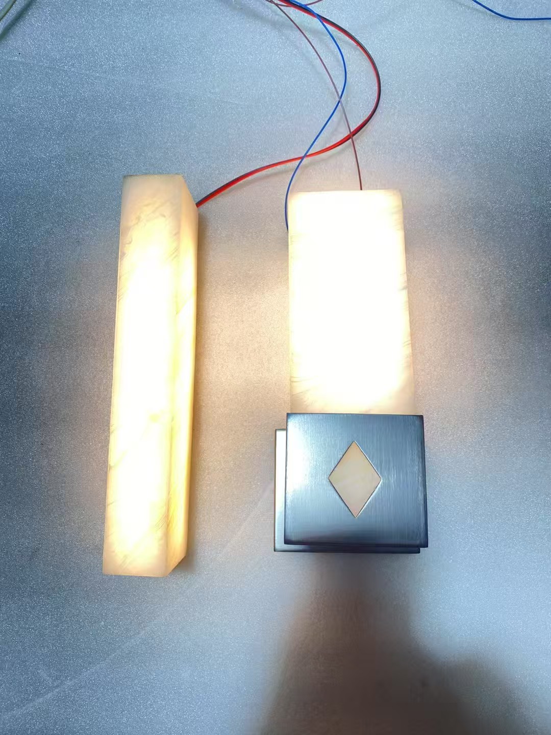Light-luxury Post-modern 110V-240V Bedroom Living Room Accent Wall Light Villa Sales Office Marble Wall Sconce LED Bedside Lamp