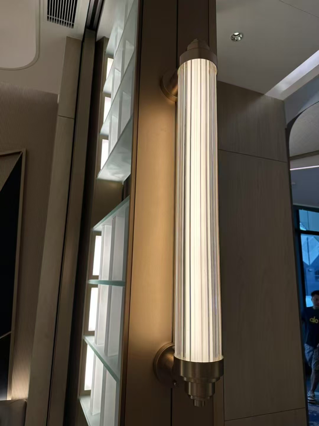 Light Luxury Simple Modern LED Iron Wall Lamp for Bedroom Bedside Living Room Corridor Aisle with Long Pole