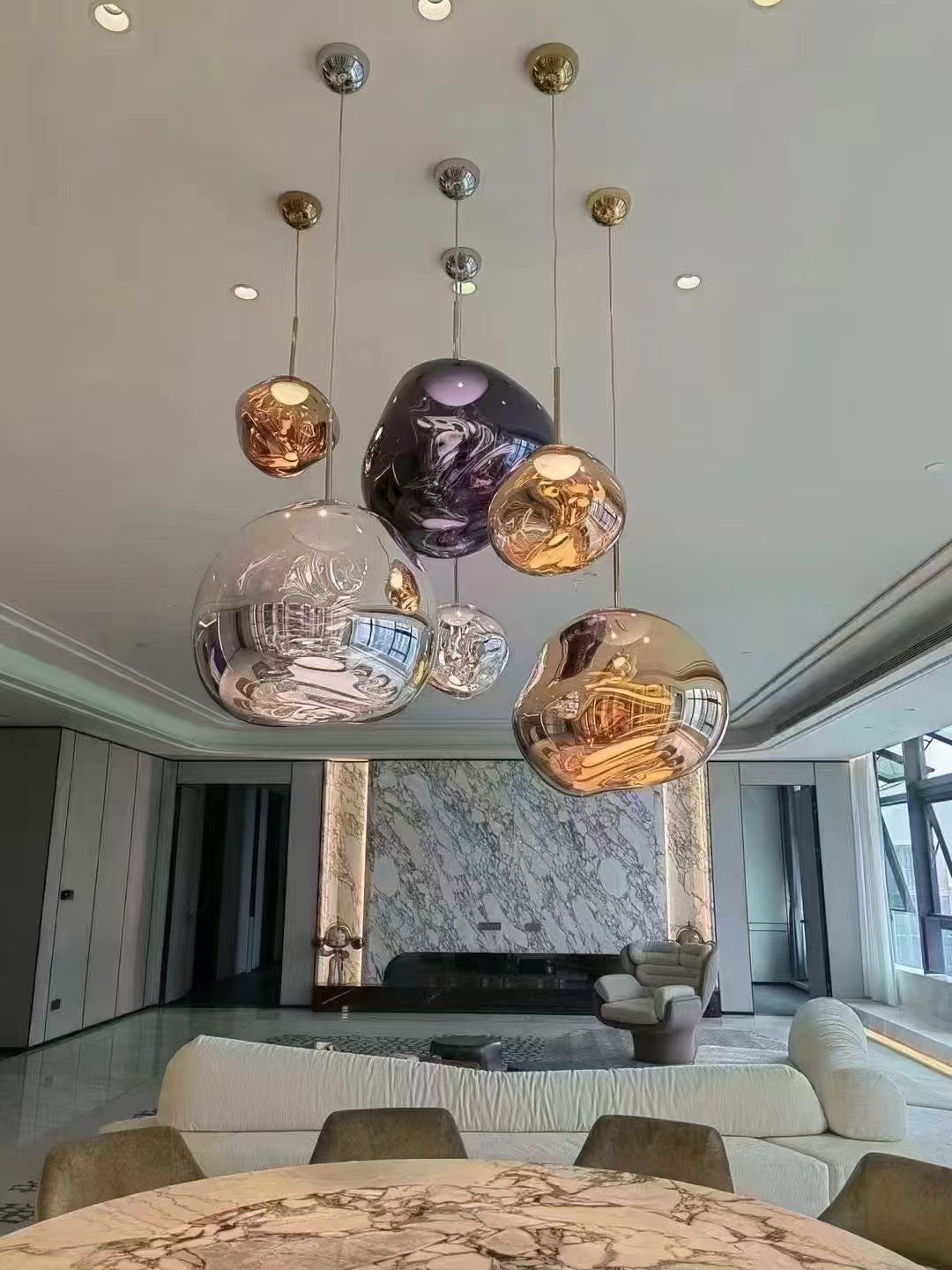 Modern Nordic Lava Chandelier Custom Designer Lighting, Factory Direct Pendant Light for Villa Staircase Living Room