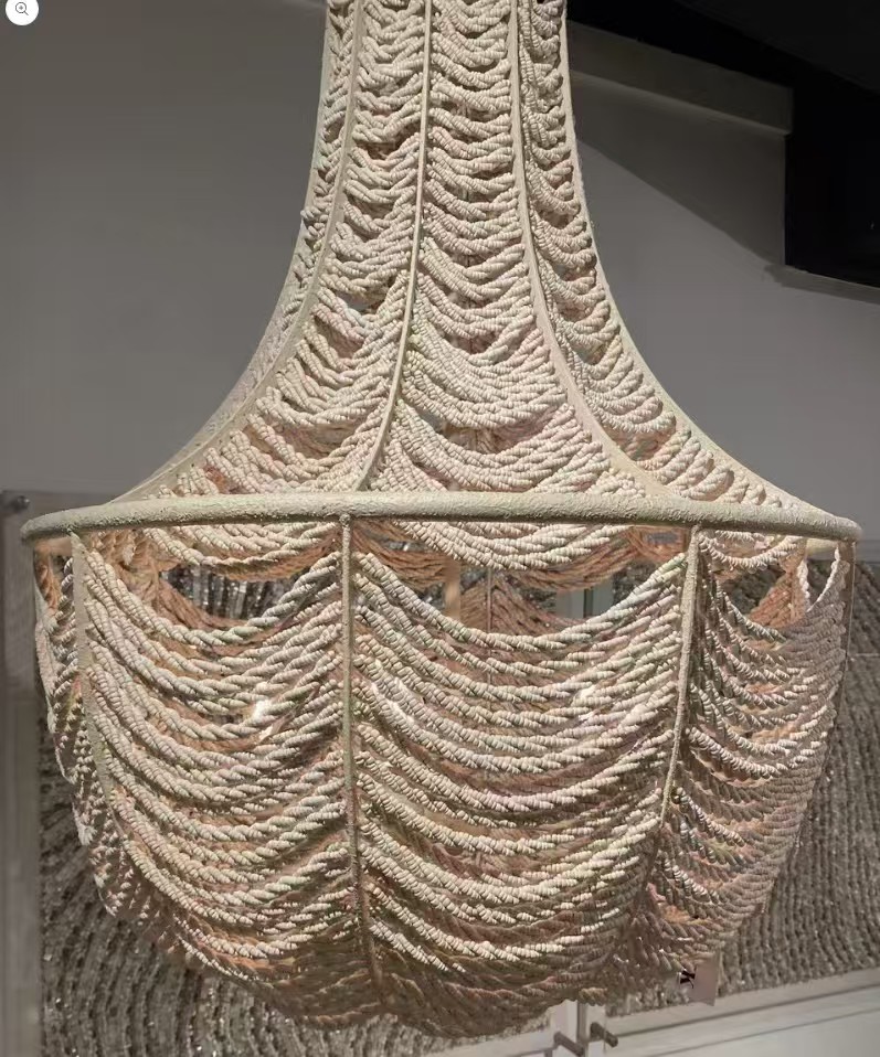 Luxury Design Jute Hanging Pendant With Cheap Price Decorate Pendant for Decorate Home Hotels Restaurant Indian Metal Art