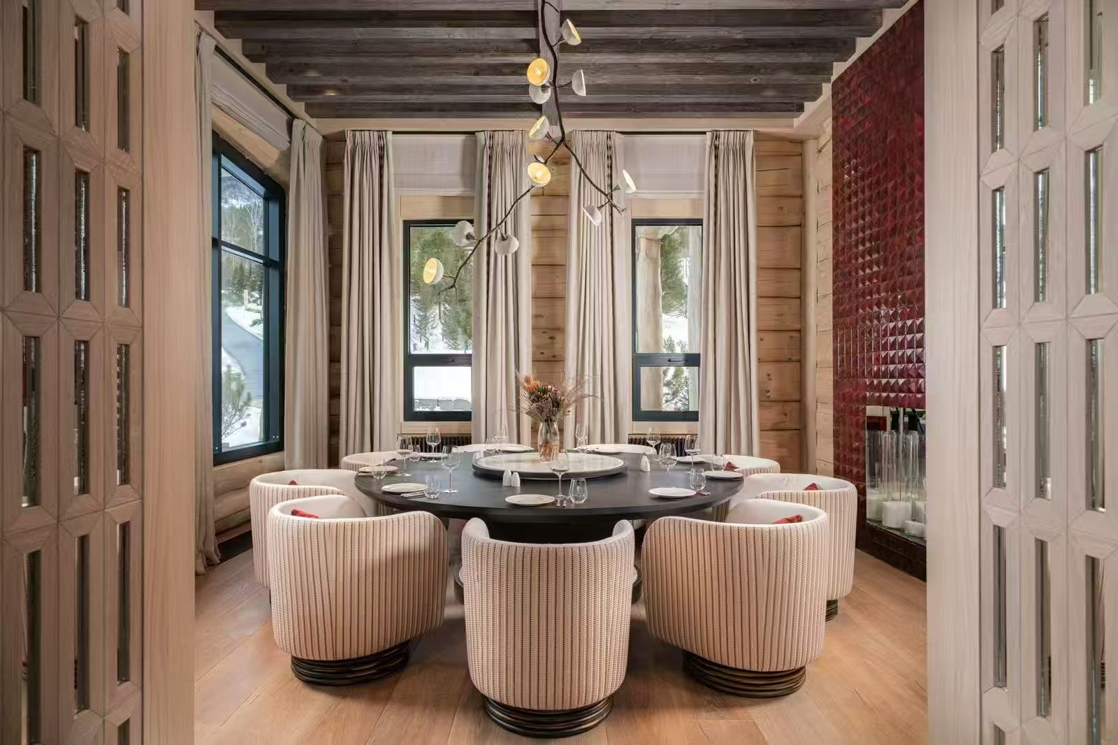 Simple Ivy Pendant Light Luxury Tree Chandelier Nordic Creative Long Vertical Model Design Light