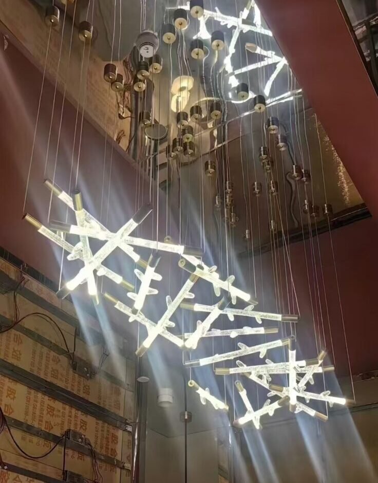 Creative Personalized Chandelier Elegant Pendant Light for Hotel Lobby Villa Living Room