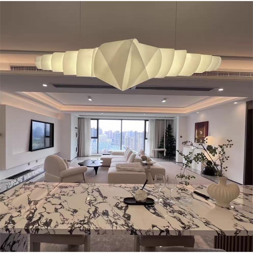Italian Luxury Dining Chandelier, Minimalist Long Strip Art Light for Hotel Island, Villa bar & Designer Creative Pendant Lamp