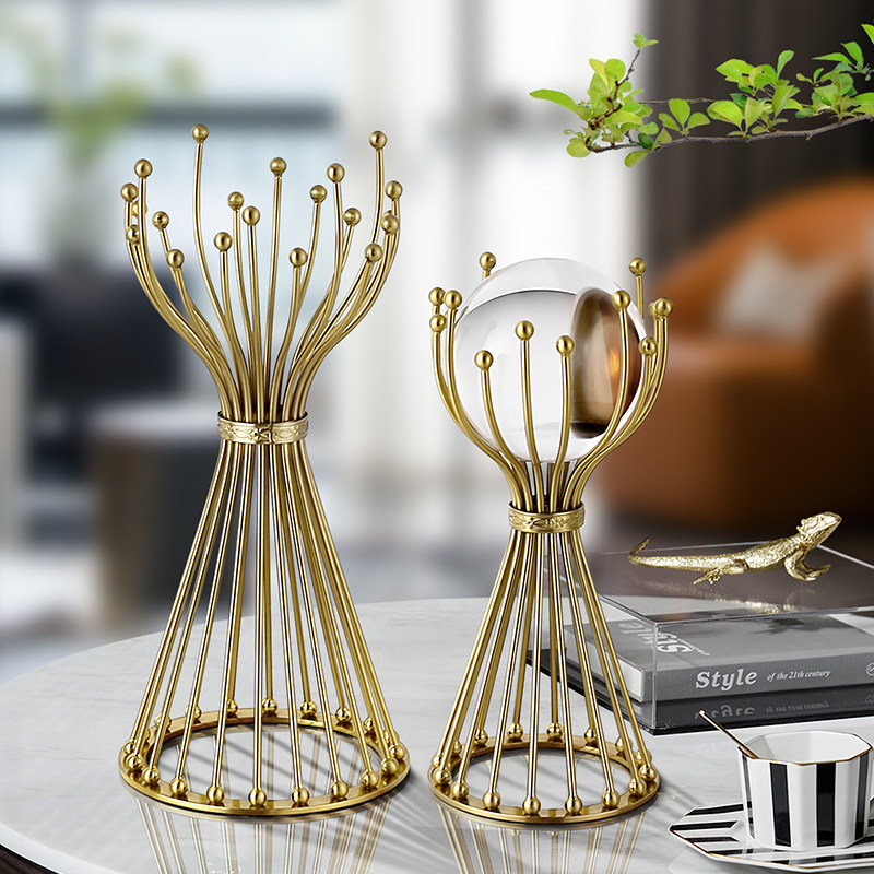 Light Luxury Style Modern Decoration European Entrance Tv Cabinet Living Room Decoration Creative Metal Crafts Home Decoration