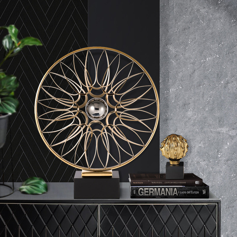 Aluminum Coral Sculpture for Living Room Classic Design Modern Table Decoration Gold Abstract Sculpture