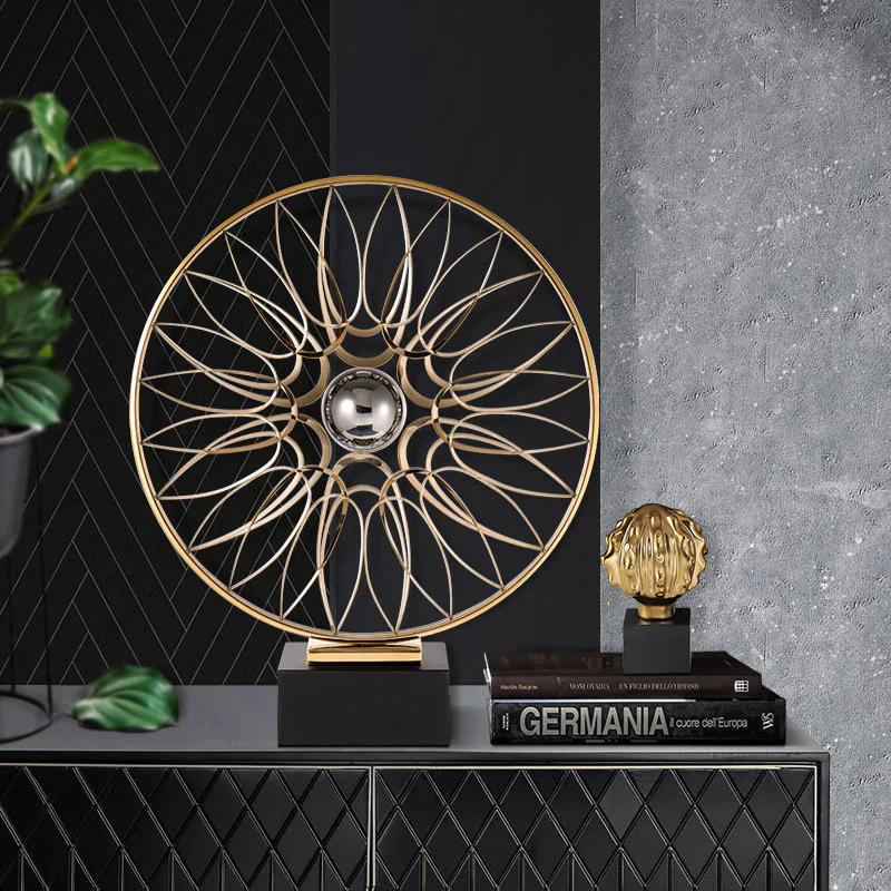Aluminum Coral Sculpture for Living Room Classic Design Modern Table Decoration Gold Abstract Sculpture