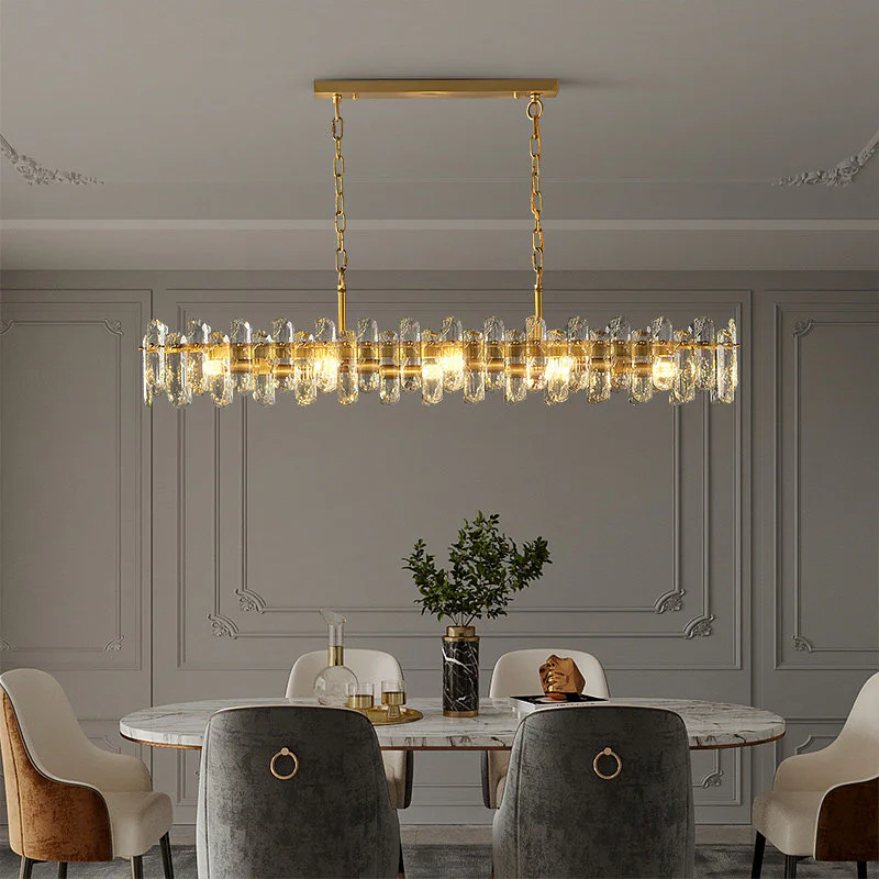 Crystal Chandelier for Dining Room Chandelier K9 Crystal Hanging Pendant Lamp Crystal Light for Living Room