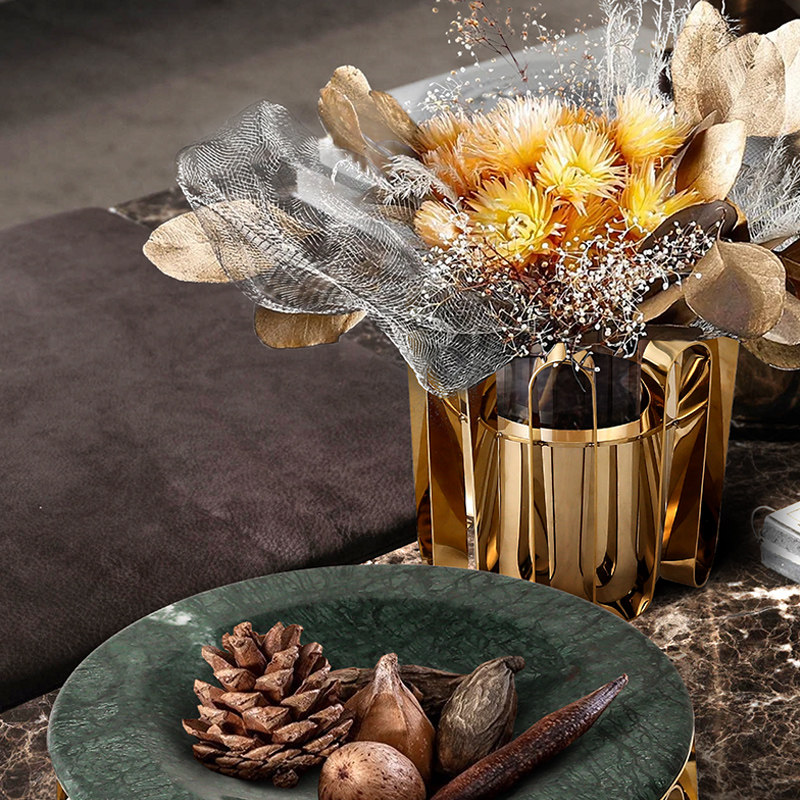 Modern Hurricane Candle Holder with Chrome Finish Metal Base Elegant Accent T Lights Pillar Candles for Christmas Home Decor