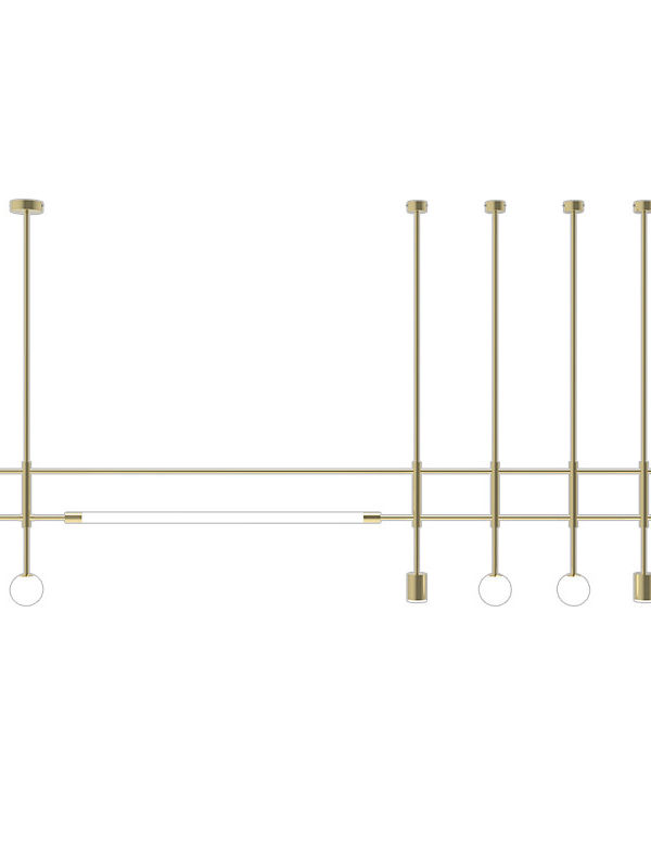 Home Decor Long Strip Hanging Chandelier Nordic Simple Restaurant Bar Linear Strip Pendant Light Commercial Sales Department