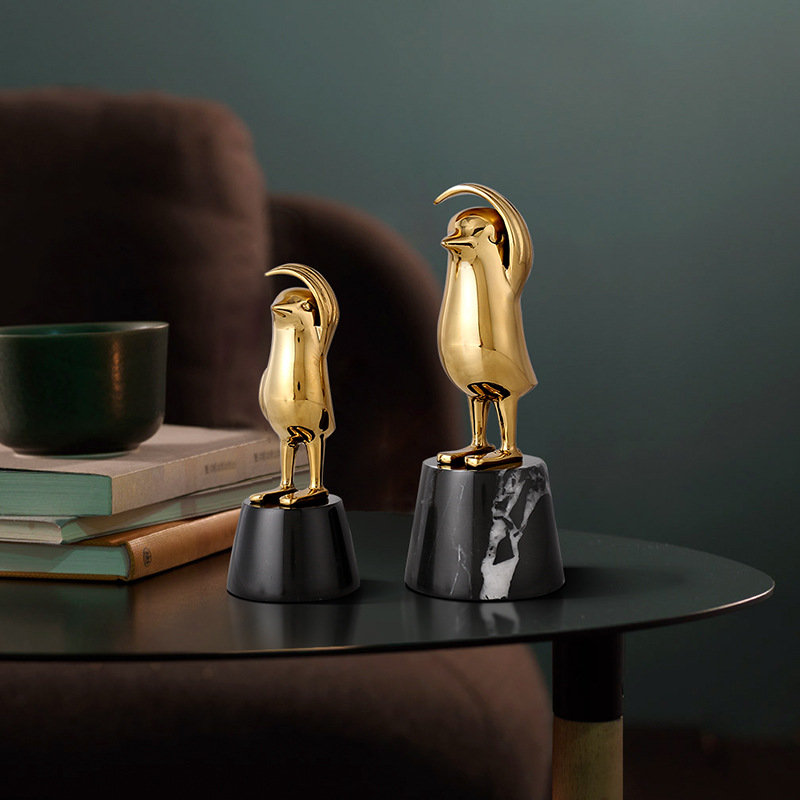 Luxury Metal Copper Hand Sculpture Marble Base Home Office Hotel Decor OEM ODM Factory
