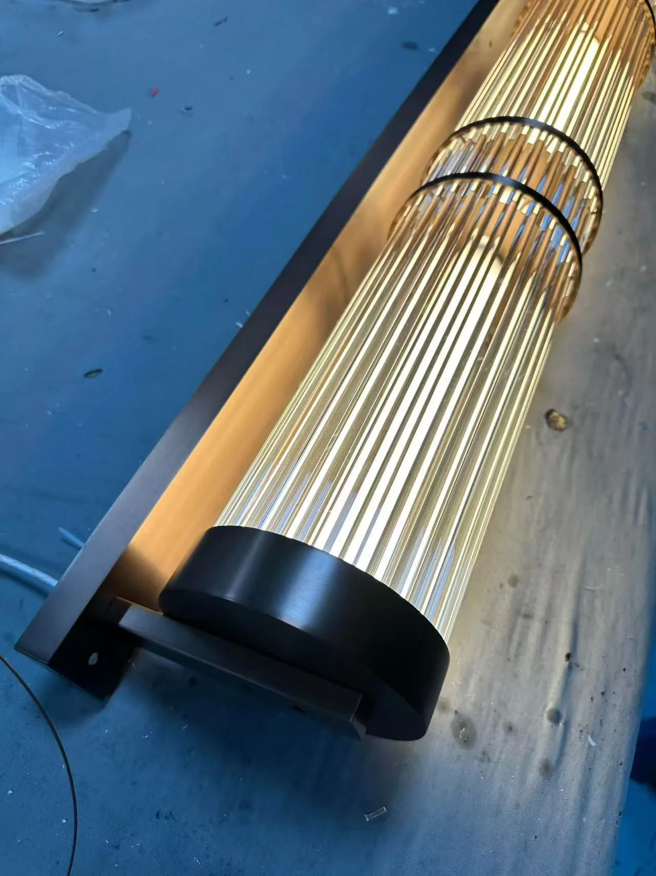 Light Luxury Post-Modern Golden Glass Wall Lamp for Hotel Villa Lobby Wall Lighting for Living Room Aisle Corridor - Image 2